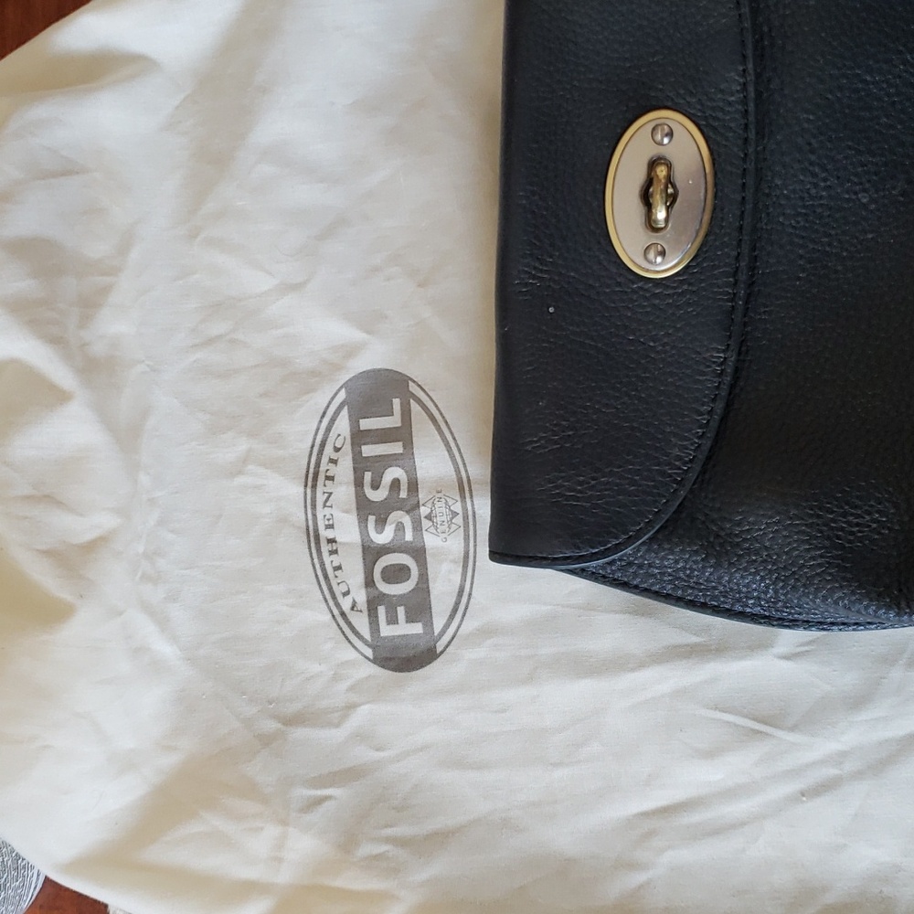 Fossil Monica Black Crossbody